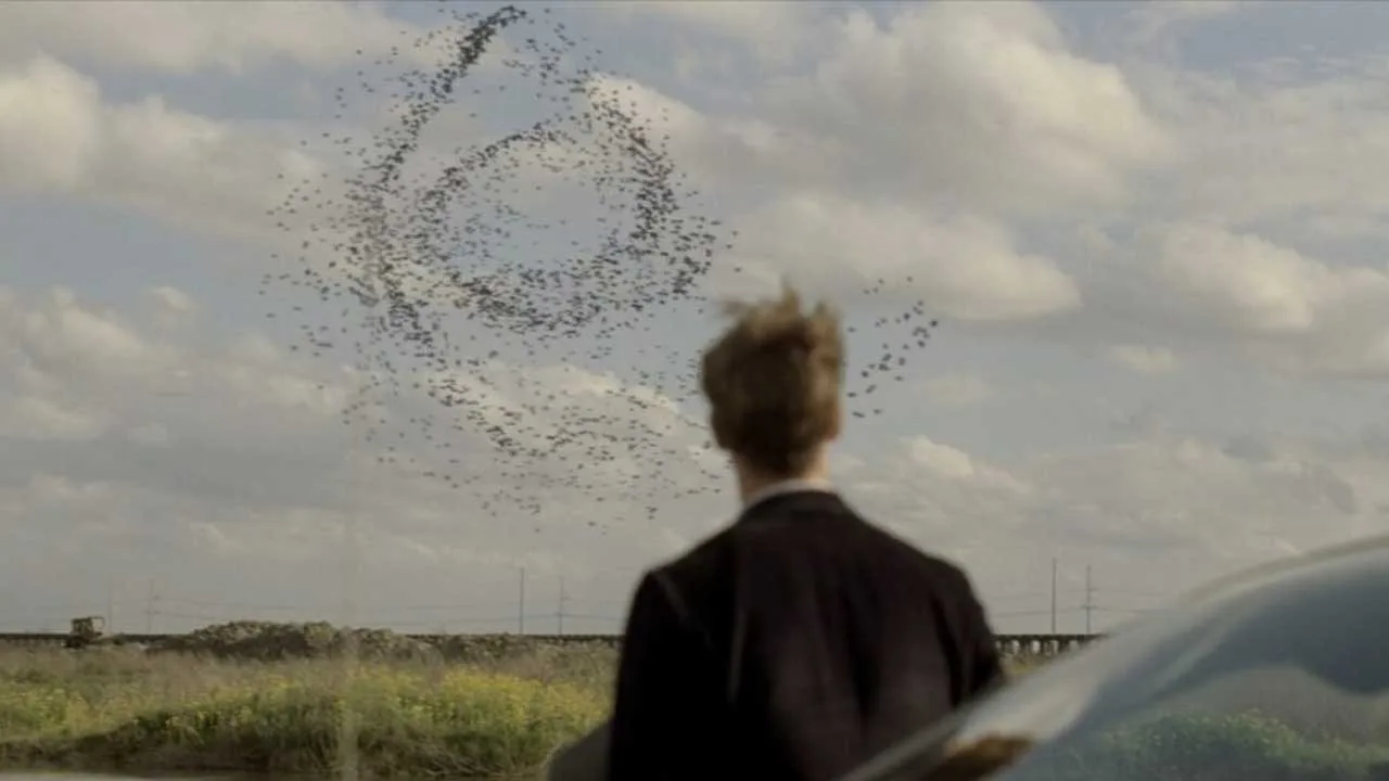 Rust sees the crooked spiral in a bird formation in season one.